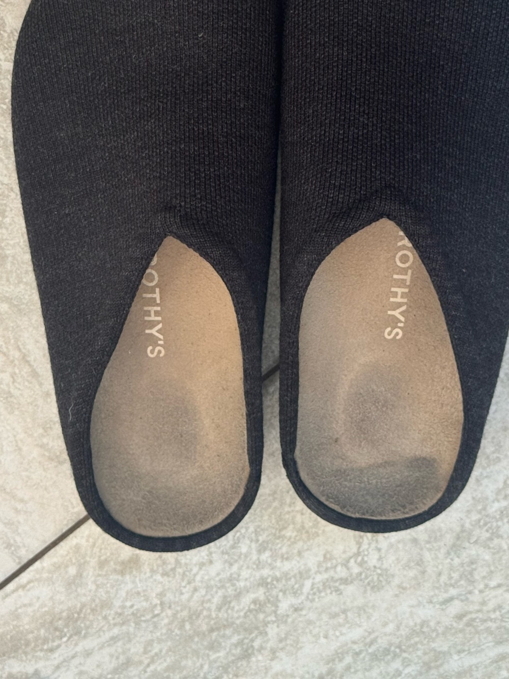 Rothy’s Black Knit Clogs Mules Slip On Shoes Size 8 - Picture 2 of 2